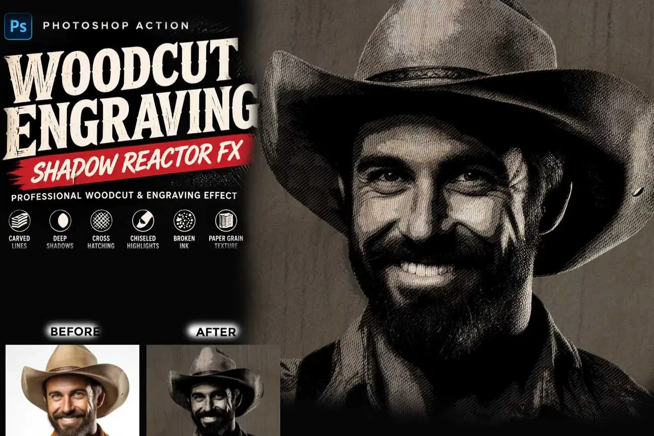 Woodcut Engraving Shadow Reactor FX Photoshop Action (1).jpg