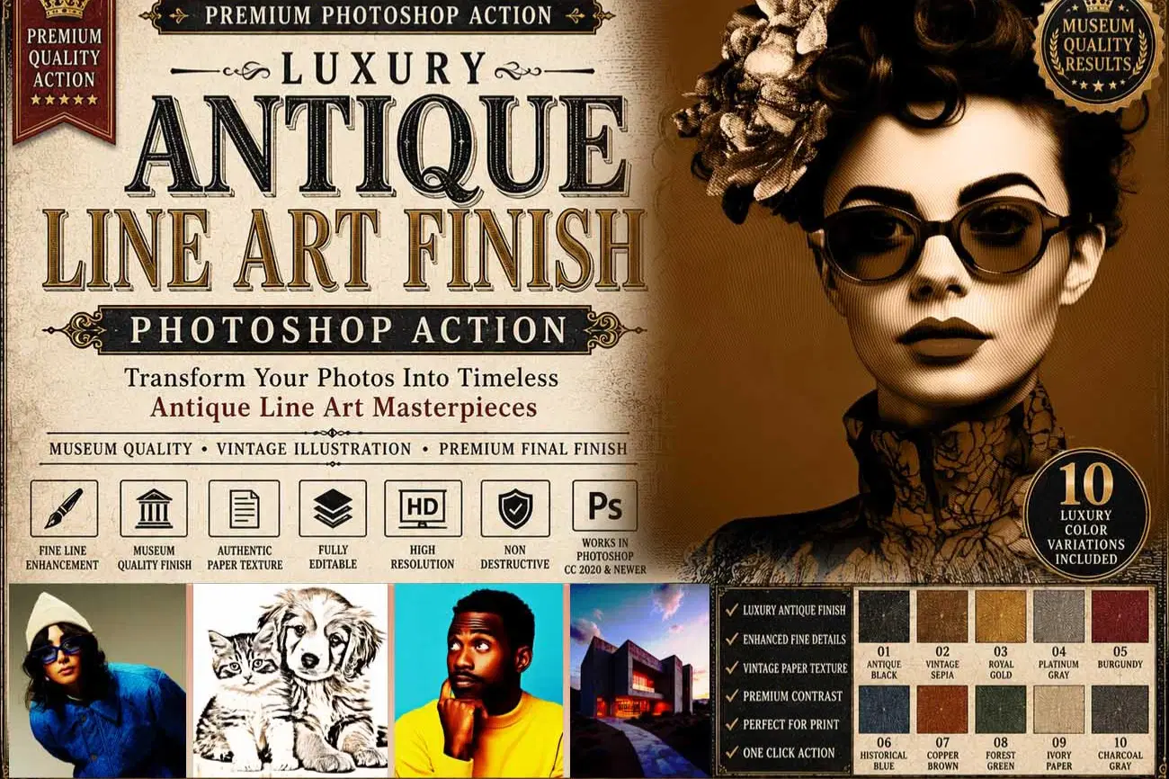 Luxury Antique Line Art Finish Photoshop Action (1).jpg